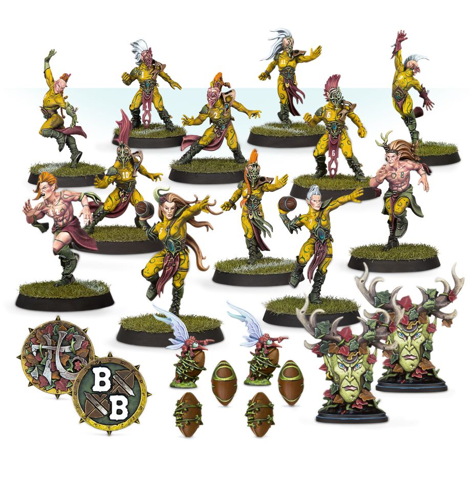 Blood Bowl- Wood Elf Team: Athelorn Avengers