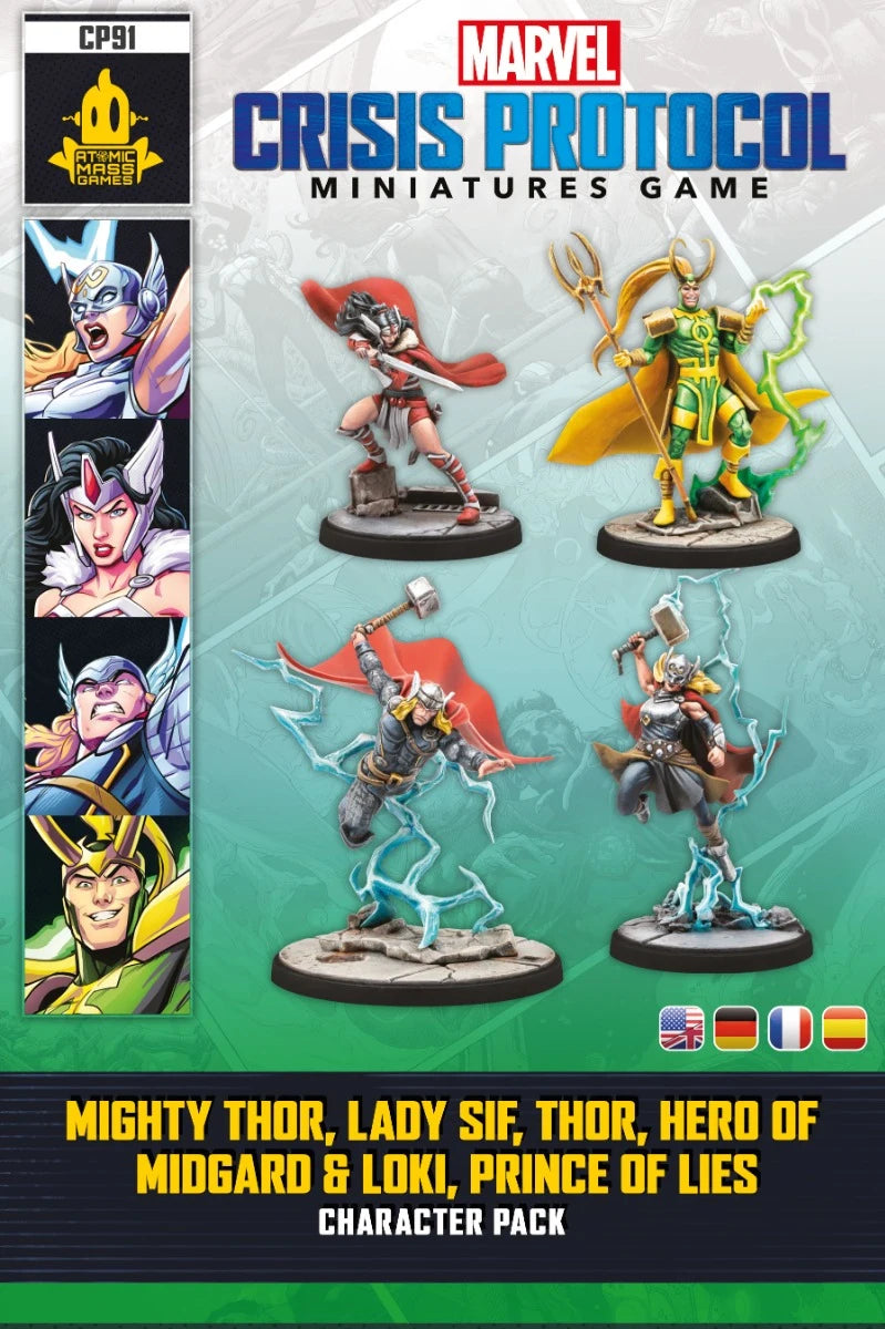 Mighty Thor, Lady Sif, Thor, Loki Character Pack