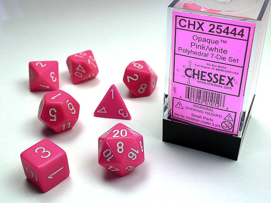 7 Die set- Opaque Pink/White