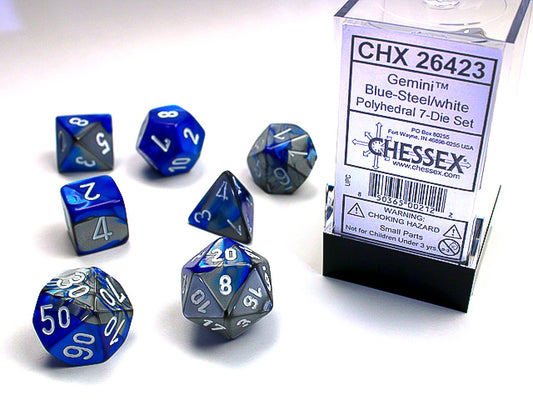 Gemini 7 Die Set Blue-Steel/White