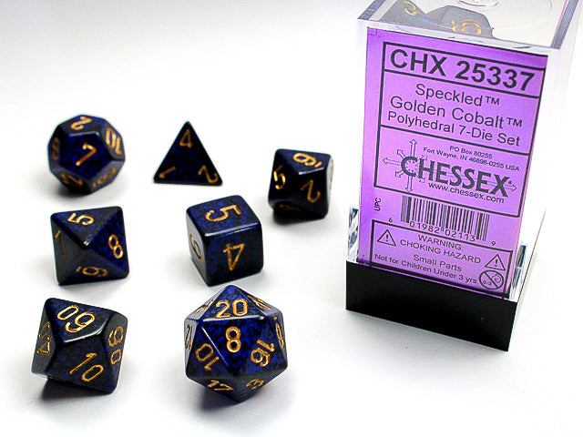 7 Die set- Speckled Golden Cobalt