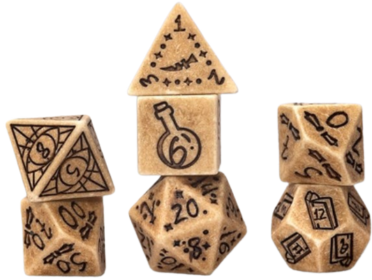 Sirius Dice- Illusionary Sandstone 7 Die Set