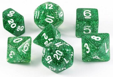 Glitter 7 Die Set Green/White