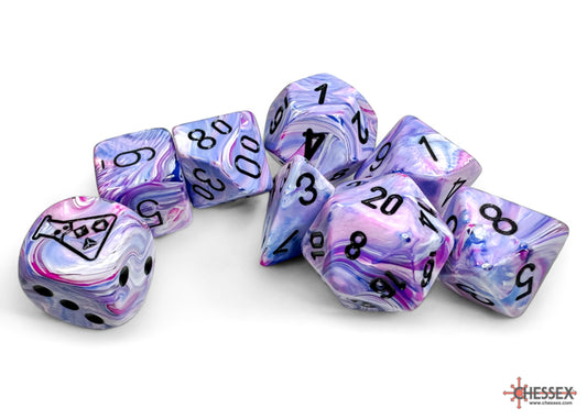 Lab Dice- Festive- Hydrangea/Black