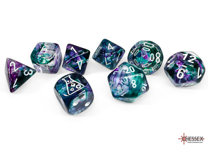 Lab Dice- Nebula- Fluorite/White