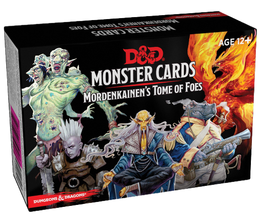 Dungeons and Dragons RPG Monster Cards Mordenkainen's Tome of Foes