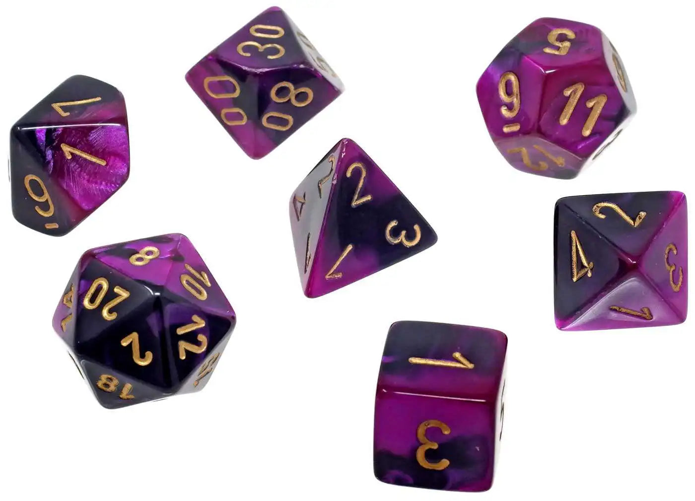 Gemini 7 Die set- Black-Purple/Gold