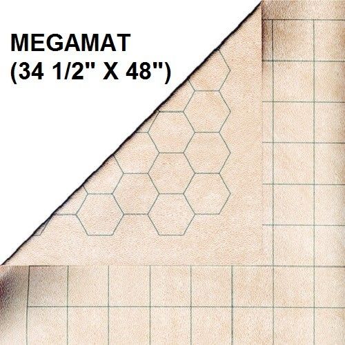 Mega Mat Reversible 1" Square/Hex  34.5" x 48"