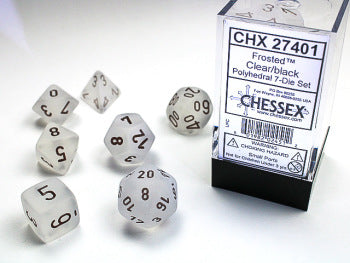 Frosted 7 Die Set Clear/Black