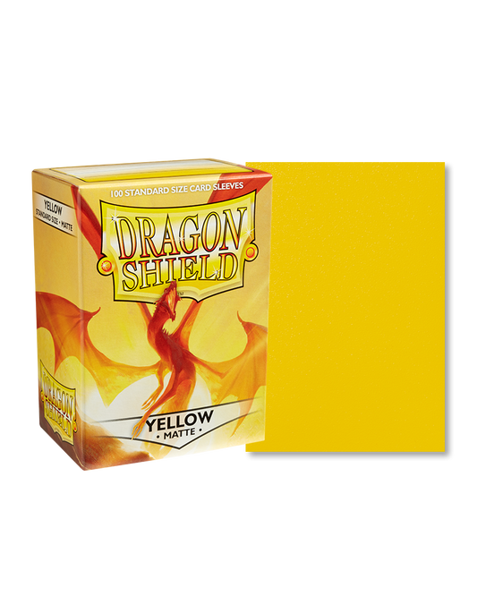 Dragon Shield Sleeves Matte Yellow (100 Count)