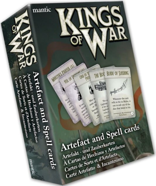 Kings of war Artefact and spell cards