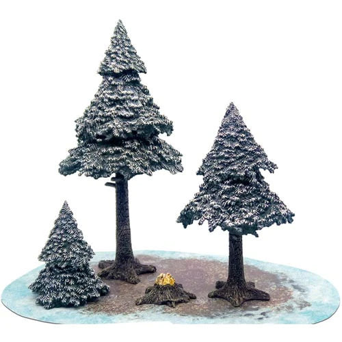 Monster Scenery Snowy Pine Forest