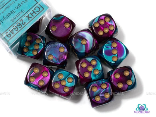 Gemini 36 D6 Purple-Teal/Gold 12mm